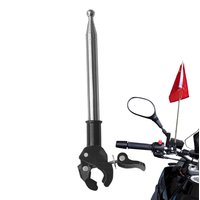 1.2m motorcycle flagpole Stainless steel telescopic flagpole bracket Bicycle Flag Pole Display Holder for Cycling Supplies
