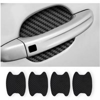 4Pcs/Set Car Door Handle Sticker Carbon Fiber Scratch Resistant Protection Film Exterior Cover Auto Styling Accessories Parts