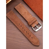 Suede Genuine Leather Watch Band 18mm 19mm 20mm 22mm for Omega for Seiko Bracelet Cowhide Watch Strap Quick Release Wristband