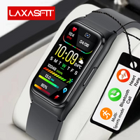 LAXASFIT New Smart Watch Support Bluetooth Call Heart Rate Monitor Sleep Monitor Flashlight Voice Assistant For Men And Women