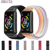 Nylonband für Huawei Band 6/6 Pro Huawei Band 6 Smartwatch Ersatzgürtel Correa Atmungsaktives Sportarmband Honor Band 6 Armband