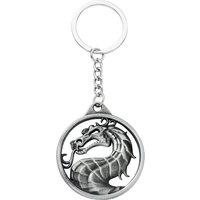 Vintage Game Mortal Kombat Keychain Metal Alloy Animal Dragon Totem Key Ring Holder for Men Car Key Accessories