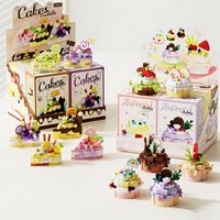 Mini Cake Building Blocks Set Creative Dessert Brick Toys Party Favors for Kids Birthday Gift Goodie Bag Fillers Guests Giveaway