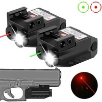 Richfire Tactical Pistol Flashlight 2 in 1 Combo 500 Lumens Rechargeable LED Torch Light for Glock 17 19 20mm Rail