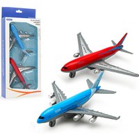 2Pcs/Set Pull Back Airplane Baby Gliding Airliner Toy Mini Alloy Airplane For Kids Plane Model Children's Toy Outdoor Toys Games