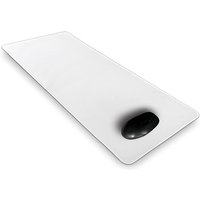Ivory White Gaming Mouse Pad 900x400 Desk Mat Long Cloth Rubber Fabric Mousepad Stitched Edge Carpet Extended Blank Keyboard Mat