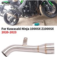 Slip On For Kawasaki Ninja 1000SX Z1000SX 2020 - 2023 Motorcycle Exhaust Escape Modify Middle Link Pipe Connect Original Muffler