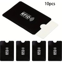 10 Pcs RFID Protection Card Sleeves - Secure Your Credit and Debit Cards- Simple Style for Everyday Use
