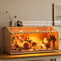 New Small Pet Feeding Box Chick Insulation Box Hamster Box Climbing Pet Villa - for Pet Mice Rutin Chickens Reptiles Hedgehogs