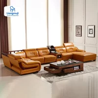 Linlamlim Premium Italian Genuine Leather Sofa Set Big Sectional Couch Living Room Sofas With Adjustable Headrest Home Furniture