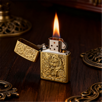 The relief figures on the vintage lighter are super eye-catching! Exquisite sense of ceremony, gift giving for personal use
