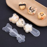 Cartoon Shape Rice Ball Set Sushi Roll Sushi Mold Rice Ball Rice Ball Bento Press Mold Japanese DIY Tools Kitchen Accessories