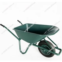 Hot Sale Wheelbarrow Germany Market 16 Inch Pneumatic Wheel Barrow Zinc Tray Wheelbarrow For Construction Garden Farm