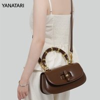 YANATARI Genuine Leather Women luxury bag high quality Simple vintage Fashion handbags ladies 2026 shoulder small bag