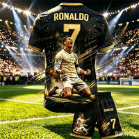 2026 Special Edition No.7 Fans Football Jersey 2 Piece Set Women Men Sportwear Summer Breathable Casual Kids Tshirt Shorts Set