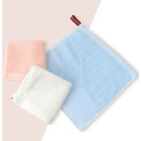 10pcs/lot 20x20cm 20g Small Square Towels Baby Children Towel Wash Face Towel for Kindergarten Kids Customer Logo 3 Colors