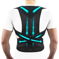 1pc 2026 One-piece back brace, unisex, shoulder brace, adjustable full back support, suitable for upper and lower back.