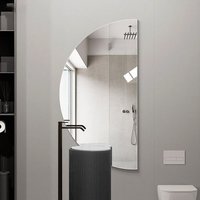 Semi-Circular Bathroom Mirror Wall Mounted Foyer Living Room Decorative Mirrors Light Luxury Modern Espelho Para Banheiro