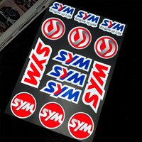For Sym SYMPHONY 125 50 JET 14 125 14-50 FIDDL 50 Reflective Motorcycle Sticker Moto Scooter Body Helmet Vinyl Accessories Decal