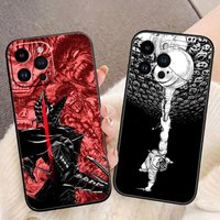 Comic B-Berserk Guts Cover Phone Case For iphone Apple 17 AIR 16E 16 15 14 13 12 11 Pro XR Max 8 7 Plus TPU Case Funda Shell