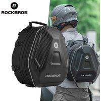 ROCKBROS Waterproof Motorcycle Tail Bag Multifunction Motorcycle Rear Seat Bag Hard Shell Motorcycle Helmet Bag Rider Backpack