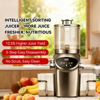 Large Feed Chute Slow Cold Press Juicer Pulp Juice Separation No Pre-cut Fruit Vegetable Home Original Juice Extractor