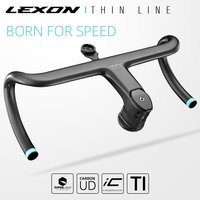 AliExpress Lexon 2025 LEXON Carbon Road Handlebar Full Inner Cable Bike Integrated Handlebars Road Integrated Cockpit Stem Racing Cycling Parts