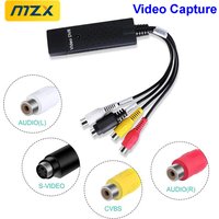Video Capture Card Easy Cap Convert VHS VCR Mini DV Hi8 DVD to Digital RCA/S-Video Old USB 2.0 Audio Video Record Capturer
