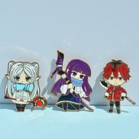 Frieren: Beyond Journey's End Pendant Pins Fern Stark Brooches Manga Anime Badges for Backpack Clothing Lapel Cosplay Toy Decor
