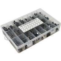 500Pcs/lot 0.1UF-1000UF 24Values Aluminum Electrolytic Capacitors 10-50V mix Electrolytic capacitor Assorted kit and storage box