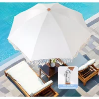 M Seaside Resort Beach Umbrella Courtyard Umbrella Tassel Pool Sun Protection Terrace Parasol