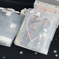 WAKAWAKA Loose-Leaf PP A5 Binder Organization Ring Binder Notebook Scrub Inner Core Cover Note Book Journal Planner Office