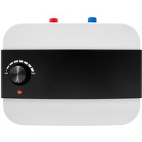 6L 1500W Mini-Warmwasserbereiter, weißer wandmontierter Tank mit nach oben gerichtetem Einlass, sofortige Heizung für Küche und Badezimmer