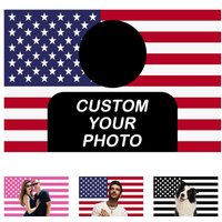 Personalized Customized American Flag Tapestry, Custom Image Tapestry for Dormitories Living Rooms Bedrooms Patriotic Tapestry