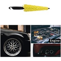 AliExpress NONE 29cm Sponge Brush Motorcycle Wheel Rims Washer Car Tire Rim Cleaning Tool With Handle Auto Hubcaps Wash Bicycle leaning Brushes