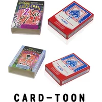 Magic Cartoon Cardtoon Deck Magic Tricks Funny Close-up Illusions Gimmicks Mentalism Props Find the Chosen Card Prediction Magia