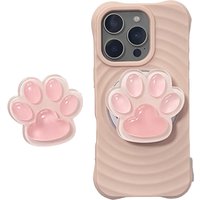 Cute Cartoon Luminous Paw Mobile Phone Holder Grip Finger Ring Bracket Holder Stand Support For iPhone 17 iPhone 16 Samsung