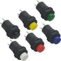 1/5/10pcs 12mm Self-Locking Latching Push Button Switch,ON/Off AC 250V/1.5A 125V/3A,Mini Round Button Switch