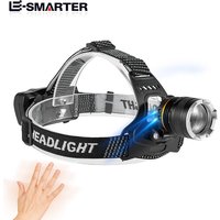 Rechargeable XHP50 LLED Headlamp Waterproof Head Light Fishing Searching Camping Head Flashlight Zoom Lantern
