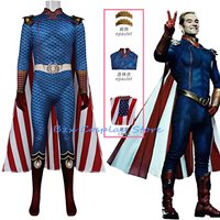 Anime Season 3 Homelander Cosplay Cosplay Costume Super hero Man Jumpsuit Cloak Accessories Suit Halloween Party Play Outfit
