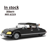MOC-67374DS 1967 Black New Sports Car Assembly Stitching Building Block Modelโข 260 Parts MOC Creative Building Block Toy Gift