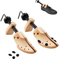 Repacego 1 Pc Wooden Shoe Trees Adjustable Shoe Stretcher Expander Men Women Unisex Length Width shoes Extender Keeper Heels
