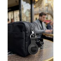 Waterproof AirTag with Case for Apple AirTag Holder Silicone Protective Cover Keychain with Key Ring for Keys Backpack Luggage