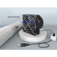 P9FA USB Exhaust Fan Duct Air Ventilation Blower Window Extractor Toilet Kitchen