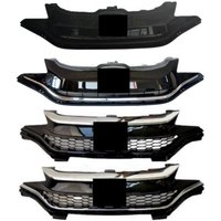 Car Grill for Honda Fit JAZZ gk5 2014-2019 Front bumper Grille Assembly Mask Net Radiator Body Kit Car Accessories