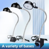 led Workshop Working Lamp 12W 110-220V Flexible L40cm gooseneck Magnetic Base LED Work Lamp for Workbench Lathe Drill Press