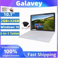 Portable 10.1'' 2-in-1 Laptop 2GB DDR RAM 32GB ROM 64bit Windows 10 Z8350 Quad Core Tablet with Detachable Keyboard 1280x800IPS