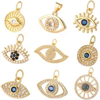 Eye Pendant Charms for Jewelry Making Bulk Charm Sun Designer Jewelry Charms for Diy Earrings Necklace Bracelet Evil Pendant