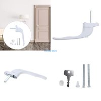 F92C UPVC White Universal Espag Window Handle for Key Locking For Double Glazing
