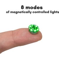 2pcs 8Modes Miniature Magnet-Controlled Running Lights Model Wireless Lamp for Diy Model Making/Cars/Robots/Decoration/Diorama
